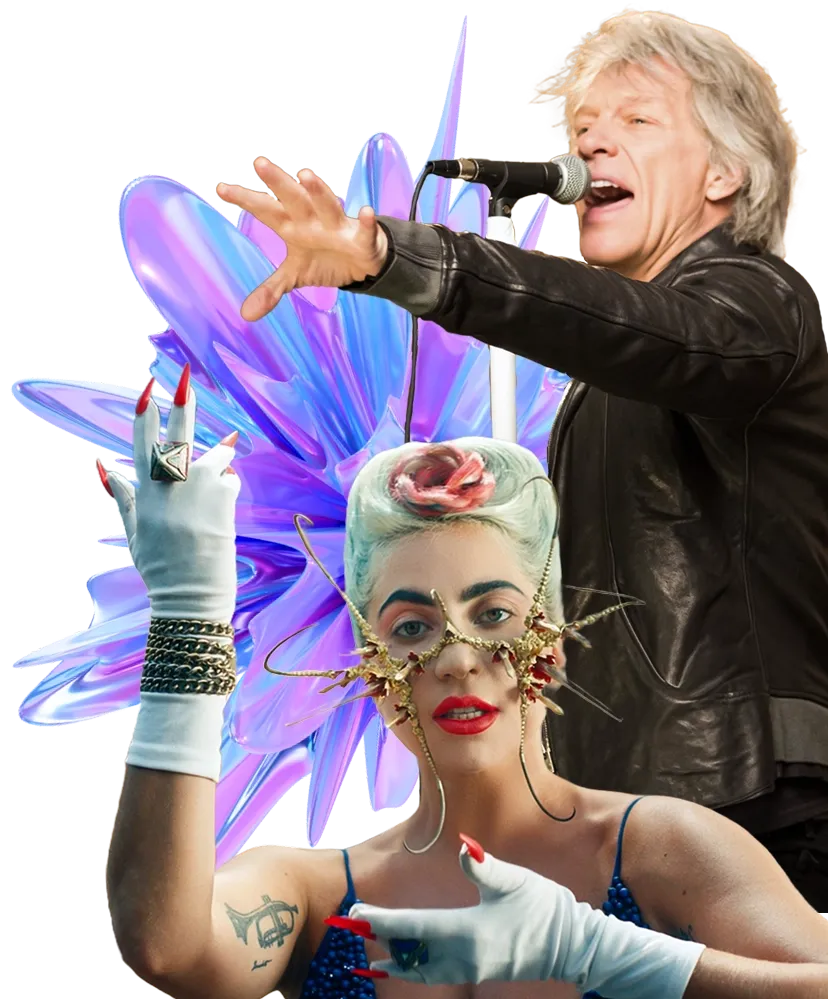 Bon Jovi and Lady Gaga